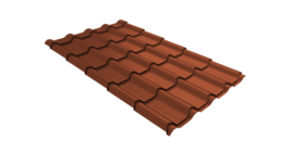 Профиль волновой камея 0,45 Drap RAL 8004 терракота