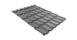 Профиль волновой модерн 0,45 PE RAL 9006 бело-алюминиевый