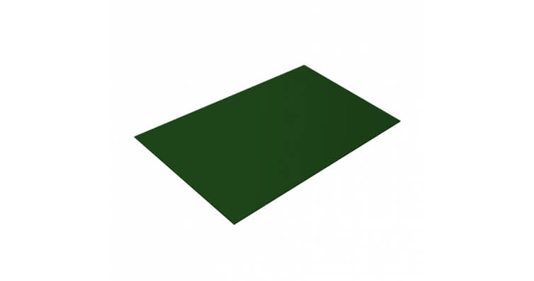 Плоский лист 0,5 Atlas  с пленкой RAL 6005 зеленый мох