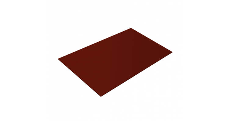 Плоский лист 0,5 GreenCoat Pural Matt RR 29 красный (RAL 3009 оксидно-красный)