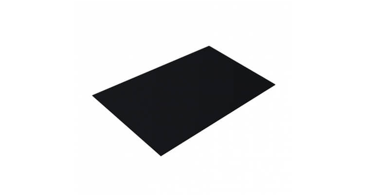 Плоский лист 0,5 Satin с пленкой RAL 9005 черный