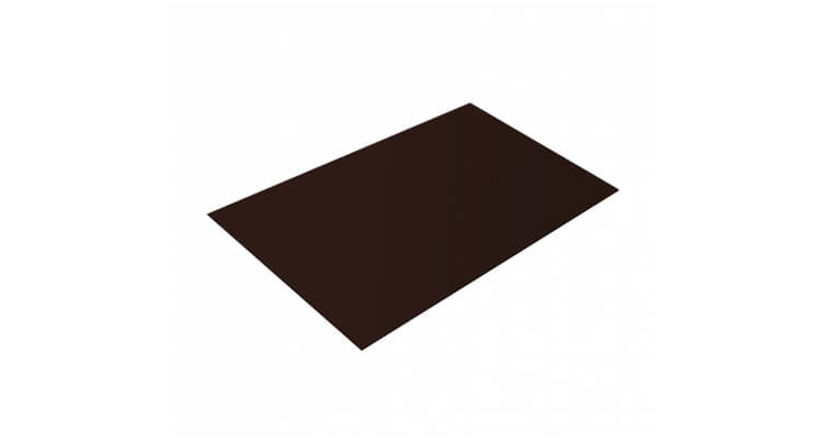 Плоский лист 0,45 PE с пленкой RAL 8017 шоколад