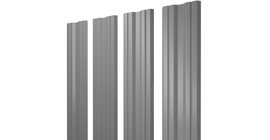 Штакетник Twin с прямым резом 0.45 PE RAL 7004 сигнальный серый