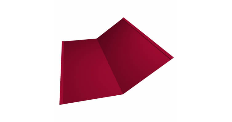 Планка ендовы нижней 300x300 0,45 PE с пленкой RAL 3003 рубиново-красный (2м)
