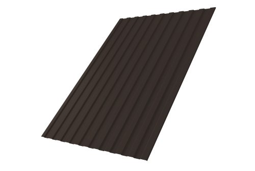 Профнастил С8А 0,5 Satin Мatt RR 32 темно-коричневый