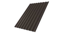 Профнастил С20R Grand Line 0,5 GreenCoat Pural BT RR 32 темно-коричневый (RAL 8019 серо-коричневый)