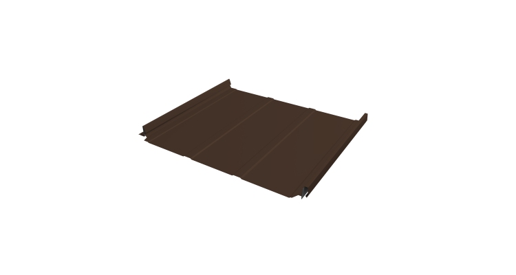 Кликфальц Pro Line Grand Line 0,45 PE с пленкой на замках RAL 8017 шоколад