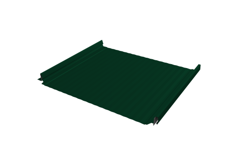 Кликфальц Pro Gofr Grand Line 0,45 PE с пленкой на замках RAL 6005 зеленый мох