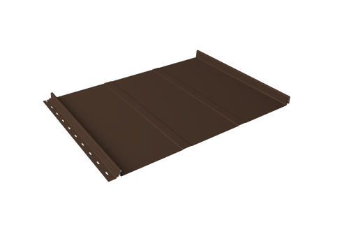 Кликфальц Line Grand Line 0,5 PE с пленкой на замках RAL 8017 шоколад