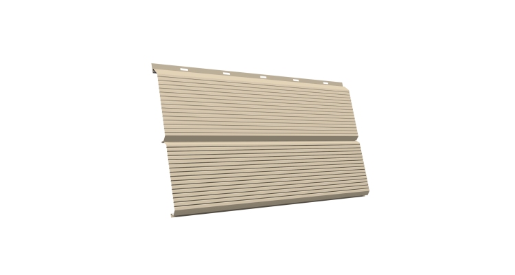 ЭкоБрус 0,345 Gofr GL 0.5 Satin с пленкой RAL 1015 светлая слоновая кость