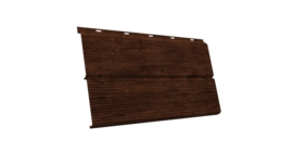 ЭкоБрус 0,345 Gofr 0.45 Print Elite с пленкой Cherry Wood TwinColor