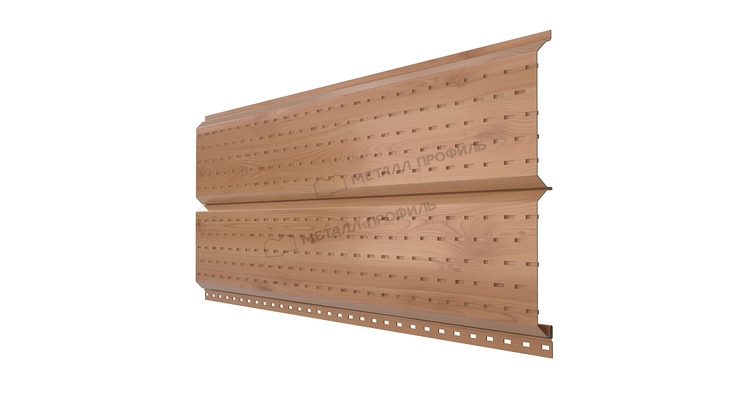 Софит Металл Профиль Lбрус-15х240 (ECOSTEEL_T-12-Золотой Орех-0.45)