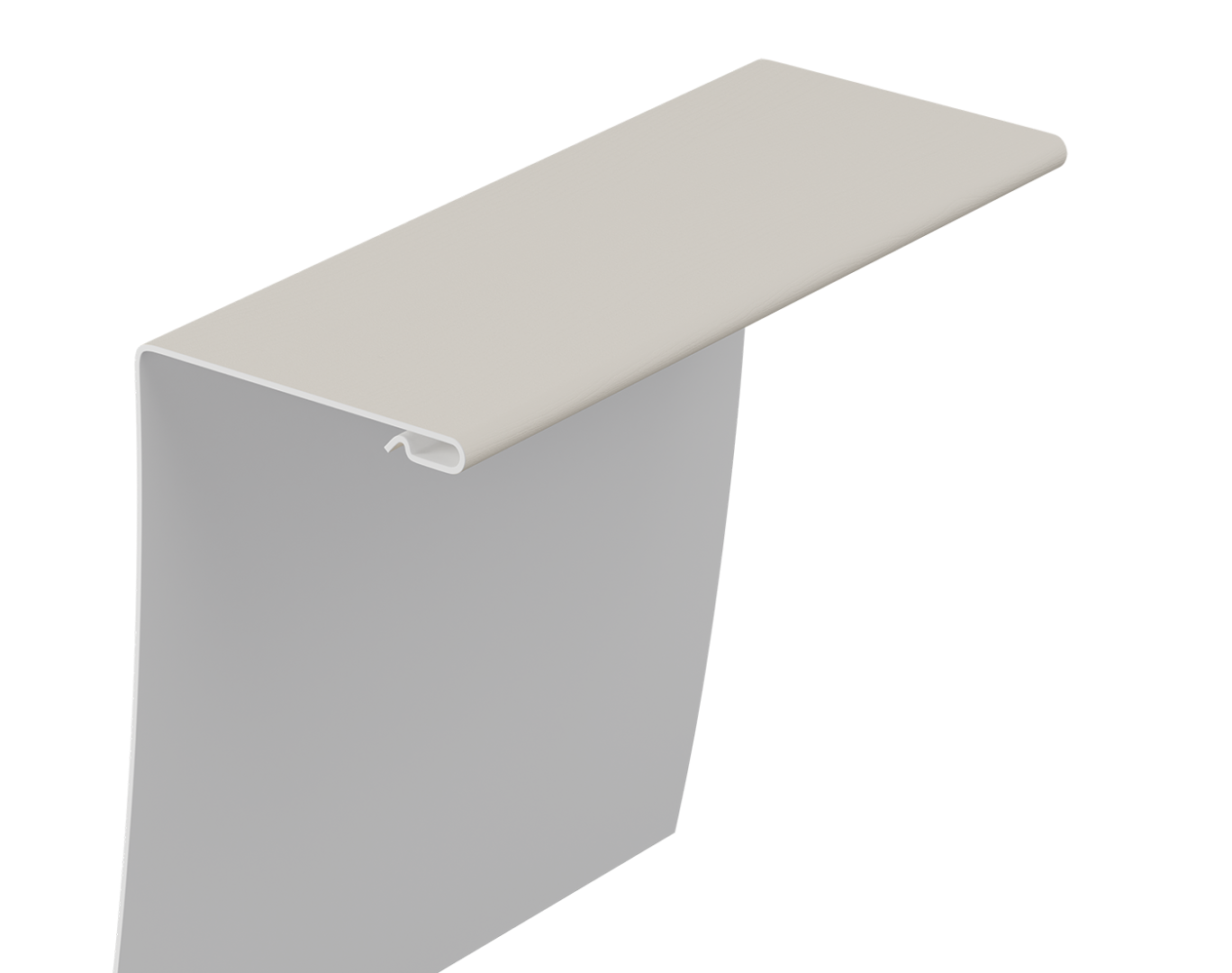 Универсальный околооконный профиль 89/254 мм, 3 м Docke, пломбир