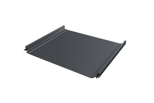 Кликфальц Pro Grand Line 0,45 Drap TwinColor с пленкой на замках RAL 7024 мокрый асфальт