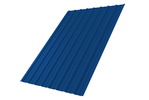 Профнастил С10A 0,4 PE RAL 5005 сигнальный синий