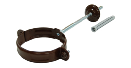 Хомут трубы GL PU 90 мм RAL 8017 шоколад