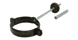 Хомут трубы GL PU 90 мм RR 32 темно-коричневый