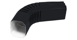 Колено прямоугольное Vortex RAL 7024 мокрый асфальт