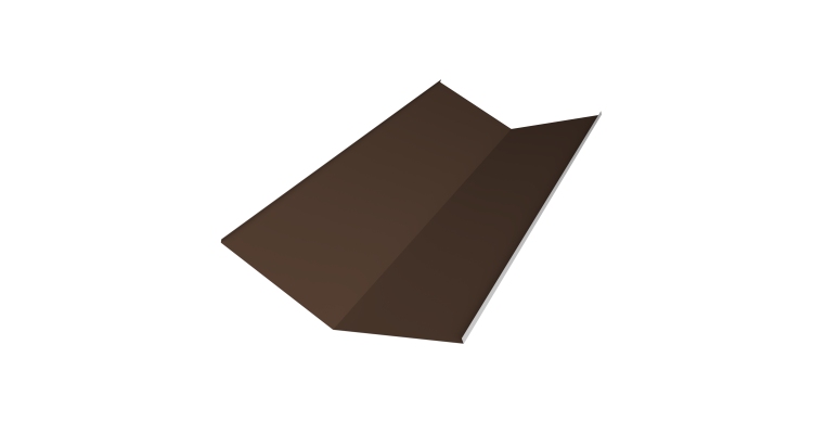 Планка ендовы нижней 300х300 0,5 PurLite Matt RAL 8017 шоколад (2м)