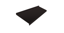 Отлив простой 250 0,5 Velur X RAL 9005 черный (3м)