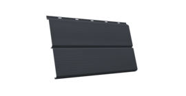 ЭкоБрус 3D 0,345 GL 0.5 Drap TX с пленкой RAL 7024 мокрый асфальт