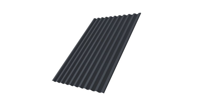 Профнастил С21R 0,45 Drap TR RAL 7024 мокрый асфальт