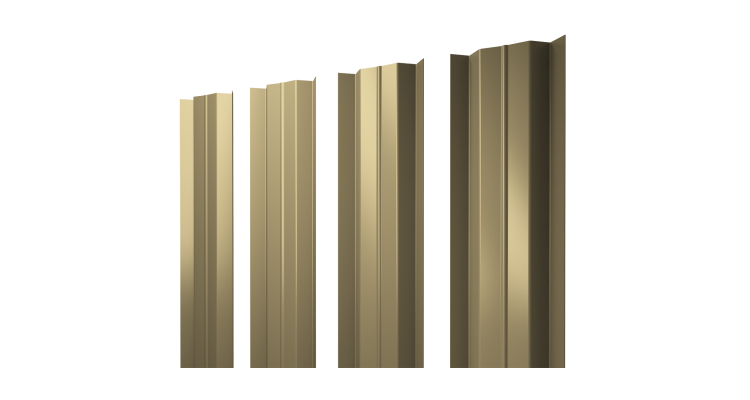 Штакетник М-образный В с прямым резом 0.45 PE RAL 1014 слоновая кость