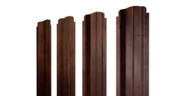 Штакетник П-образный В фигурный 0,4 Print Premium Cherry Wood Fresh TwinColor