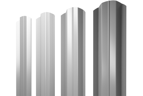 Штакетник М-образный В фигурный 0,5 Satin RAL 9003 сигнальный белый