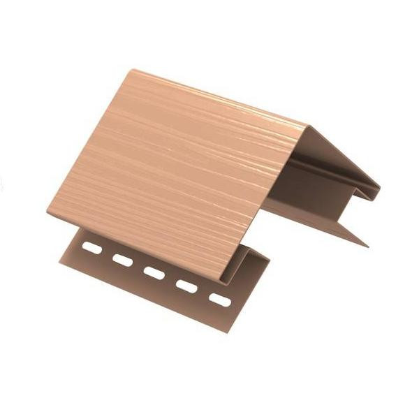 Наружный угол сайдинга 3050 ЮП (уп 5 шт), цвет розовый