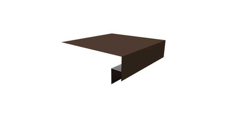 Планка околооконная сложная Блок-хаус new 250х50х27 (j-фаска) 0,45 Drap TR RAL 8017 шоколад (2м)