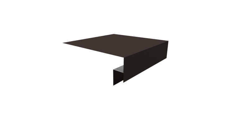 Планка околооконная сложная Блок-хаус new 250х50х27 (j-фаска) 0,5 Drap RR 32 темно-коричневый (2м)