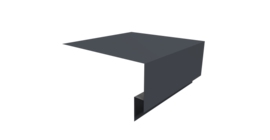 Планка околооконная сложная Блок-хаус new 250х75х27 0,5 Drap TX RAL 7024 мокрый асфальт (3м)