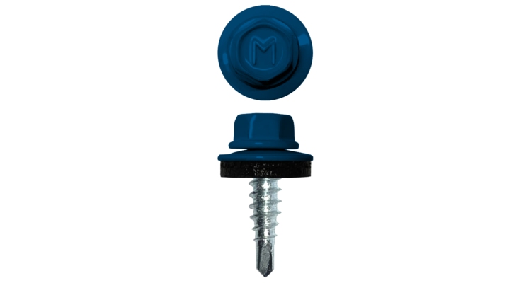 Саморез по металлу Daxmer 4.8х19 RAL 5005 (250) сверло №2