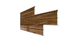 Сайдинг Металл Профиль Lбрус-XL-В-14х335 (ECOSTEEL-01-МореныйДуб-0.5)