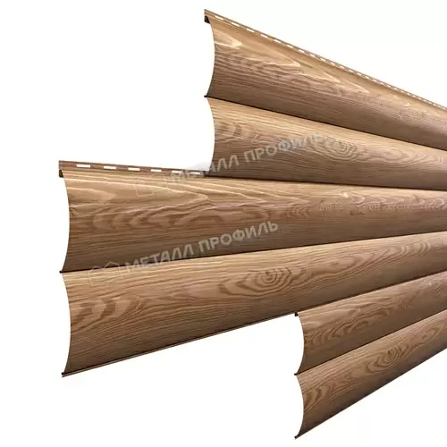 Сайдинг Металл Профиль Woodstock-Н-28х330 (ECOSTEEL_T-01-Кедр-0.5)