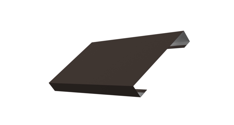 Ламель лицевая 125 забора жалюзи Texas 0.5 PurLite Matt с пленкой RR 32 темно-коричневый