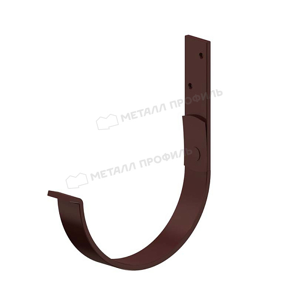 Держатель желоба карнизный Металл Профиль GRANDSYSTEM D125х132 RAL 8017