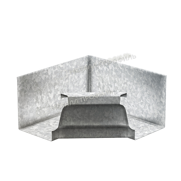 Угол желоба внутренний Металл Профиль БЮДЖЕТ 120х86 Цинк