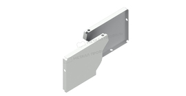 Заглушка желоба левая Металл Профиль БЮДЖЕТ 120х86 RAL 9003