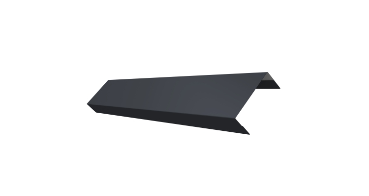 Ламель лицевая 50 забора жалюзи Texas 0.5 Rooftop Бархат с пленкой RAL 7024 мокрый асфальт