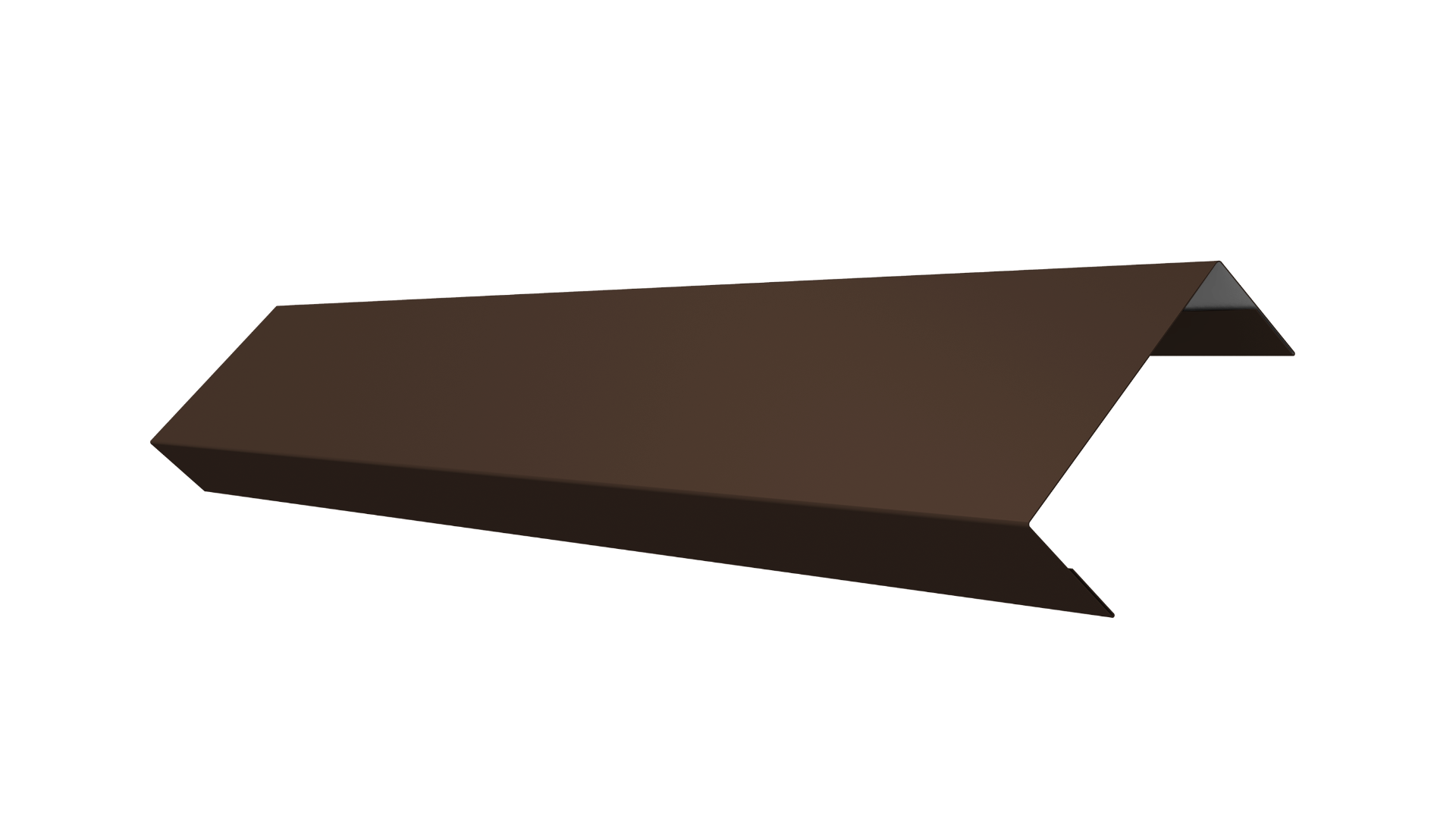 Ламель обратная 50 забора жалюзи Texas 0.45 PE с пленкой RAL 8017 шоколад