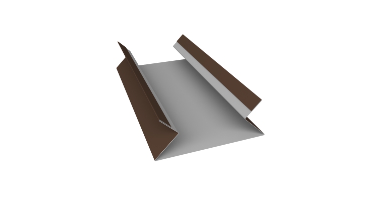 Планка угла внутреннего составная верхняя 0,5 Satin Matt RAL 8017 шоколад (2м)