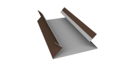 Планка угла внутреннего составная верхняя 0,5 Drap TX RAL 8017 шоколад (2м)