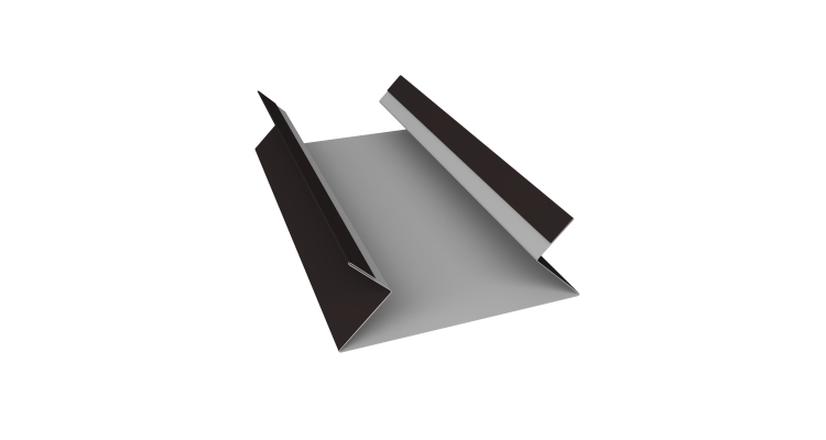 Планка угла внутреннего составная верхняя 0,5 Drap TX RAL 9005 черный (3м)