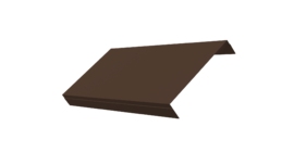 Ламель обратная 150 забора жалюзи Texas 0.5 Rooftop Бархат с пленкой RAL 8017 шоколад