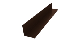 Угол внутренний 30х30 0,5 Satin с пленкой RAL 8017 шоколад (2м)