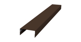 Крышка 30х15 жалюзи Texas 0,45 Drap TR RAL 8017 шоколад (2м)