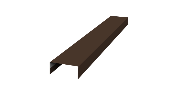 Крышка 30х15 жалюзи Texas 0,45 Drap TwinColor RAL 8017 шоколад (2,5м)