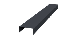 Крышка 30х20 жалюзи Texas 0,5 Drap TX RAL 7024 мокрый асфальт (2м)